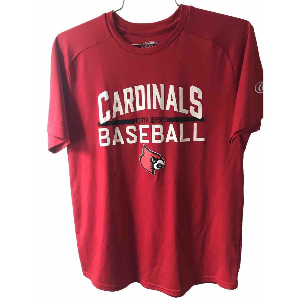 North Jersey Cardinals Baseball T-Shirt  Red Color L Size